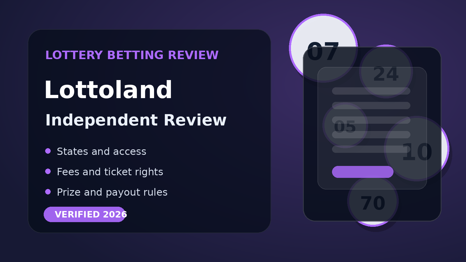 Lottoland review explaining lottery betting, Mega Millions payouts and licensing